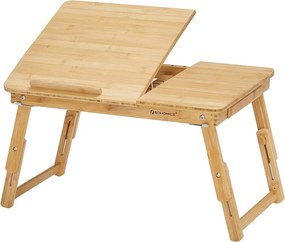 Bambusz laptop asztal állítható magasság 55x35cm