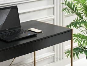 PC asztal Unica (fekete fa + arany). 1109852