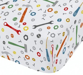 Gumis egyszemélyes gyerek lepedő 90x190 cm Digger Dreams – Catherine Lansfield