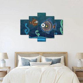 Kép - festett hal (150x105 cm)