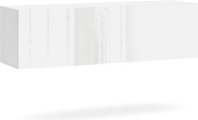 VIVIEN 03 TV Szekrény Fehér/Fényes Fehér színben