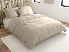 Pamut ágynemű krepp hatással LUXERA szürkésbarna szállodai zseb II. osztály Ágyneműhuzat mérete: 70 x 90 cm | 140 x 200 cm