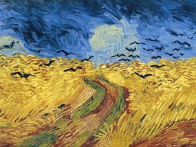 Festmény reprodukció Wheatfield with Crows - Vincent van Gogh, (40 x 30 cm)