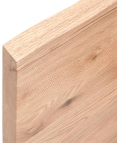 világosbarna kezelt tömör tölgyfa asztallap 160x60x(2-4) cm