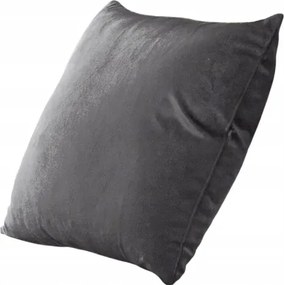 Velúr párnahuzat 40x40 szürke