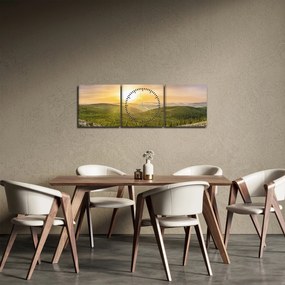 Panorámakép (órával) (90x30 cm)