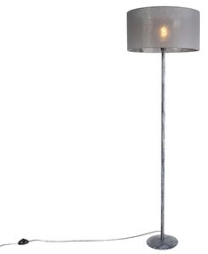 Szürke állólámpa szürke árnyalattal 50 cm - Simplo