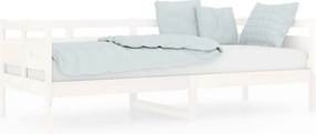 vidaXL fehér tömör fenyőfa kanapéágy 80x200 cm