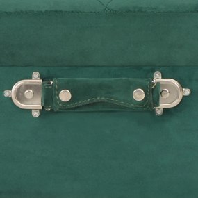 zöld bársony tárolóülőke 40 cm
