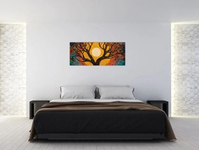 Kép - Nap az élet fájának koronájában (120x50 cm)