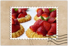 Poszterek 120x80 Eper desszert