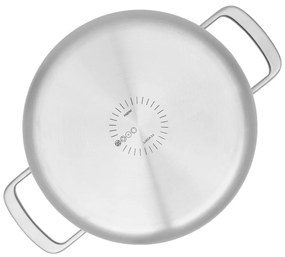 Indukciós tűzhelyhez alkalmas rozsdamentes acél lábas fedővel 5,5 l Lucca 3.0 – FABINI