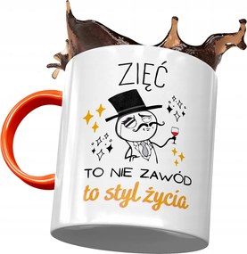 Narancssárga Bögre Vőnek Születésnapra Ajándék Nyomtatott Fotóval