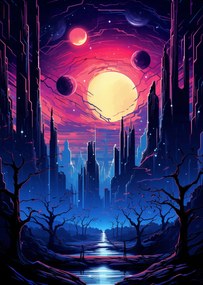 Poszter 64x90cm Csillagváros