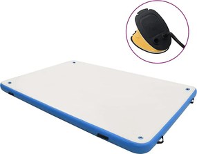 vidaXL kék és fehér felfújható úszómatrac 200 x 150 x 15 cm