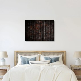 Modern absztrakt kép (üvegen) (70x50 cm)