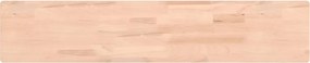 vidaXL tömör bükkfa fali polc 100 x 20 x 4 cm