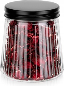 Ömlesztett Terméktároló Üvegedény Fa FEDÉLLEL700ML