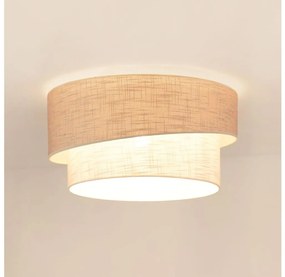 Brilagi - Mennyezeti lámpa DOVER SHINE 1xE27/15W/230V átm. 50 cm szürke/krémes