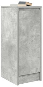 betonszürke szerelt fa tálalószekrény 29,5x34x76 cm