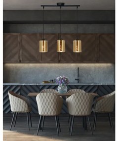 Csillár zsinóron COX 3xE27/60W/230V arany