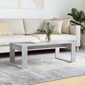 Betonszürke szerelt fa dohányzóasztal 102x50x35 cm