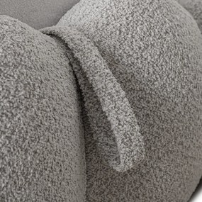 Szürke Bouclé Franciaágy Ágyneműtartóval. 160x200 ANKARA