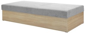 Egyszemélyes ágy (heverő) 85 cm Idona (szürke) (ágyráccsal és matraccal) (tárolóhellyel). 1098588
