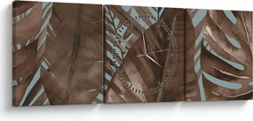 Kép - Pálma levél, akvarell (órával) (90x30 cm)