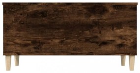 füstös tölgy színű szerelt fa dohányzóasztal 90 x 44,5 x 45 cm