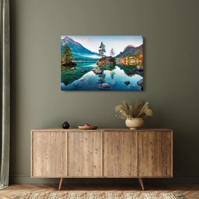 Kép - Lake Hintersee, Bajor - Alpok, Ausztria (90x60 cm)