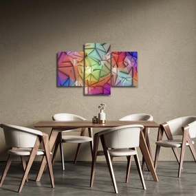 Kép - Sokszögű absztrakció (90x60 cm)