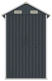 antracitszürke horganyzott acél kerti fészer 192x152,5x237 cm