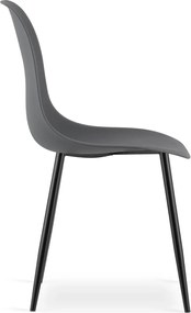 OSAKA sötétszürke szék fekete lábakkal