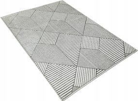 Nappali szőnyeg 160x230cm Modern Glamour Szürke Divatos Puha Fényes