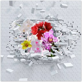 Poszterek 30x30 VirĂĄgos fal