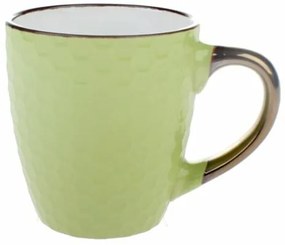 Plástve kerámia bögre, zöld, 250 ml