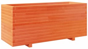 viaszbarna tömör fenyőfa kerti virágtartó 110 x 40 x 49,5 cm