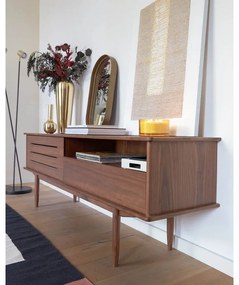 Carolin TV-állvány diófa dekorral - Kave Home