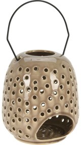 Dots kerámia lámpás szürke, 15 x 23 cm