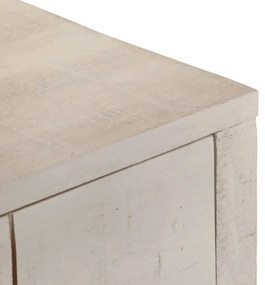 fehér tömör mangófa tálalóasztal 110 x 35 x 75 cm