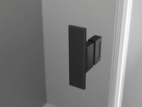 Mexen Mist, ötszögletű zuhanykabin, jobb oldali 90 x 90 cm, átlátszó üveg-fekete rács, 8A8-090-090-70-77-P