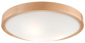 Lamkur Ceiling Light OAK SLIM 3×E27/60W/230V Oak ø 47 cm LD-PD-8.3 DĄB