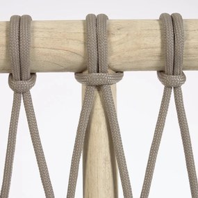 Szürke-natúr színű cédrusfa ágytámla 165x60 cm Aberash – Kave Home