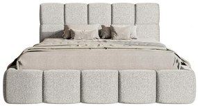 Franciaágy 180 cm Cirsten 180B (ágyráccsal) (világosszürke). 1099494