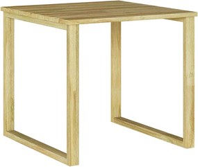 vidaXL asztal Természetes 50,5 x 50 x 46 cm Impregnált fenyőfa