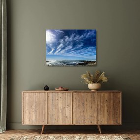 A felhős ég képe (üvegen) (70x50 cm)