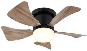 Globo 03609H - LED dimmelhető mennyezeti ventilátor HINES LED/10W/230V + távirányító barna