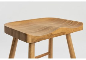 Natúr színű tölgyfa bárszék (ülésmagasság 65,5 cm) Vander – White Label