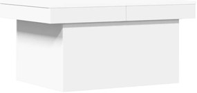 Fehér szerelt fa dohányzóasztal 80 x 55 x 40 cm